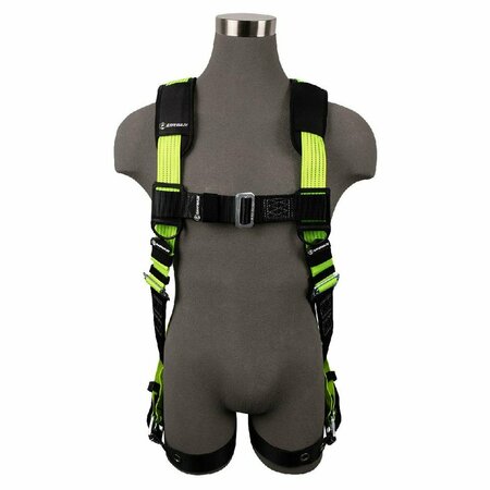 SAFEWAZE Reflective Full Body Harness: 1D, MB Chest, TB Legs FS-HIVIS185